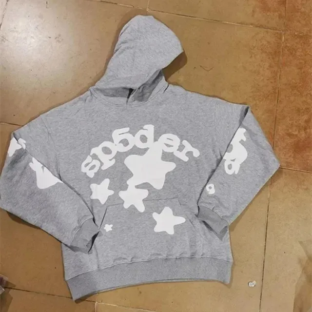Sp5der Hooded Sweatshirt Star Print