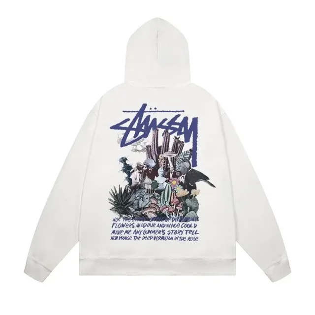 Stüssy Graphic Hoodie Cactus Print