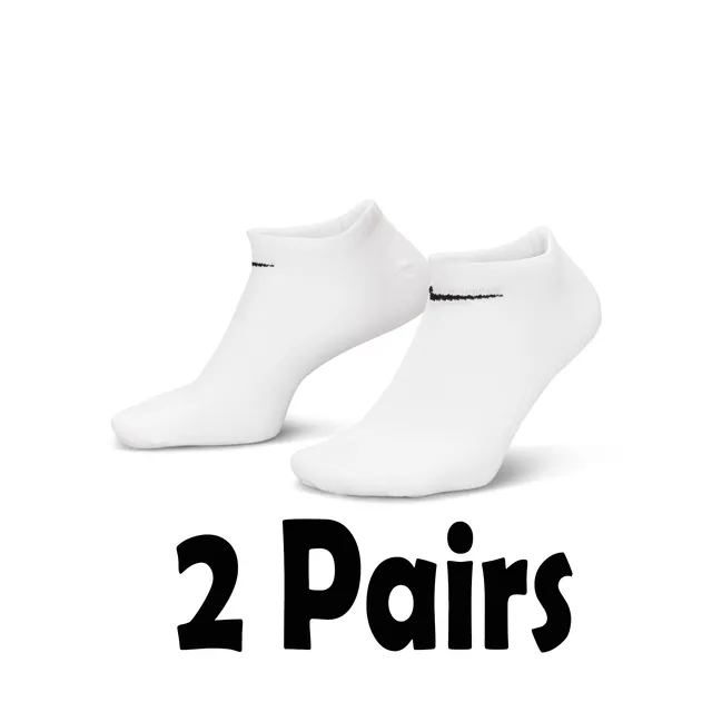 Nike Everyday Lightweight No-Show Socks 2-Pack