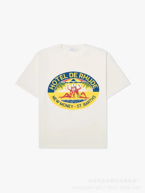 Hotel De Rhude Tee New Money St. Barths Print