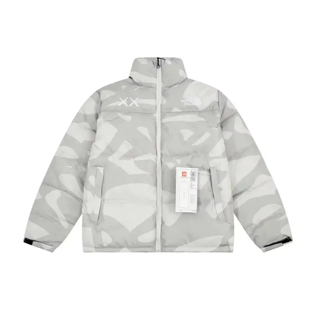 The North Face Puffer Jacket Camo Print