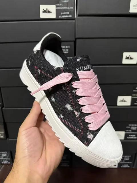 Broken Planet Low Top Sneaker Distressed Denim
