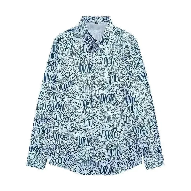 Logo Print Shirt All-Over Dior Script