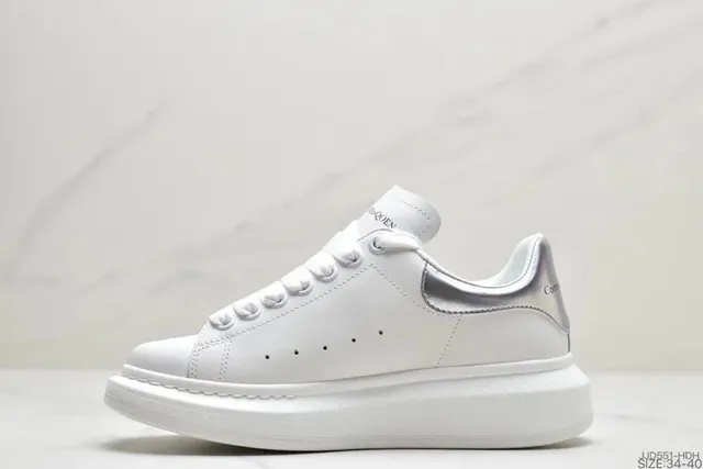 Alexander McQueen Oversized Sneaker Silver Accent