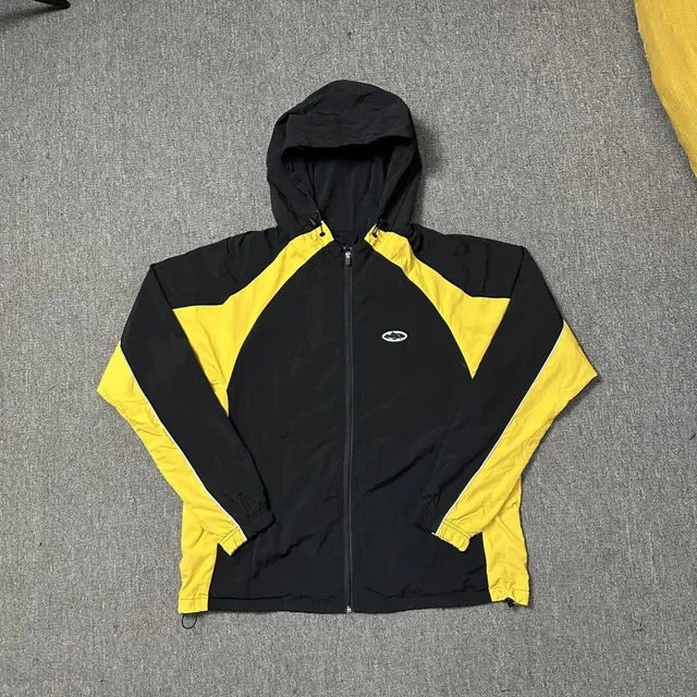 C.P. Company Goggle Jacket Black Yellow Panel