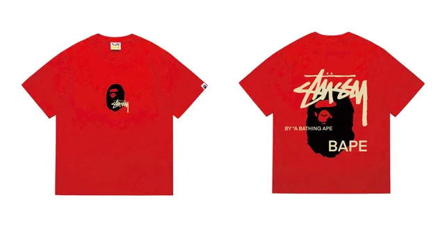 Stüssy Graphic Tee BAPE x Stussy Collaboration