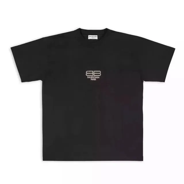 Balenciaga Logo T-Shirt Embroidered BB
