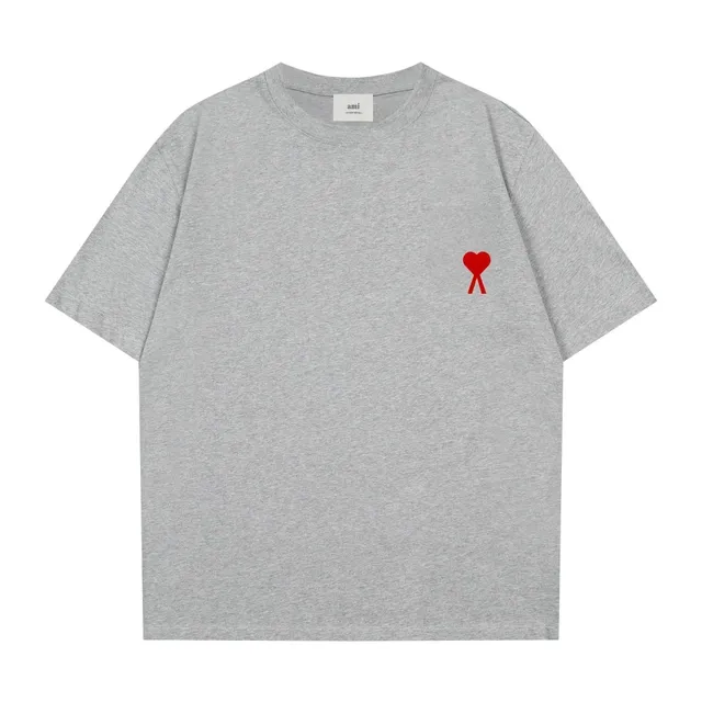 AMI Paris Heart Logo T-Shirt Hearts Logo