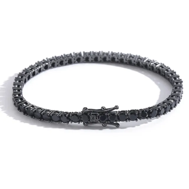 Chrome Hearts Tennis Bracelet Black Onyx
