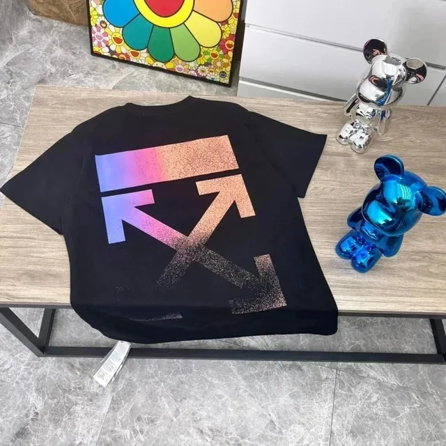 Off-White Arrow Graphic Tee Iridescent Gradient