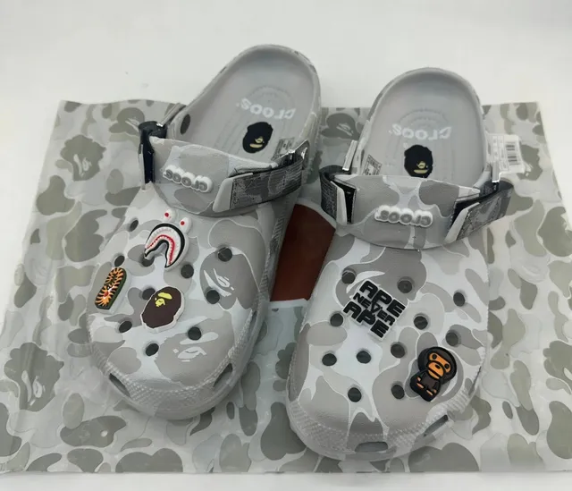 Crocs × BAPE Classic Clog A BATHING APE Camo