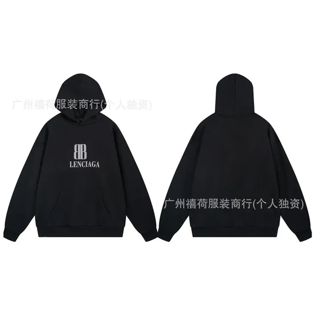 Balenciaga Hoodie Logo Print