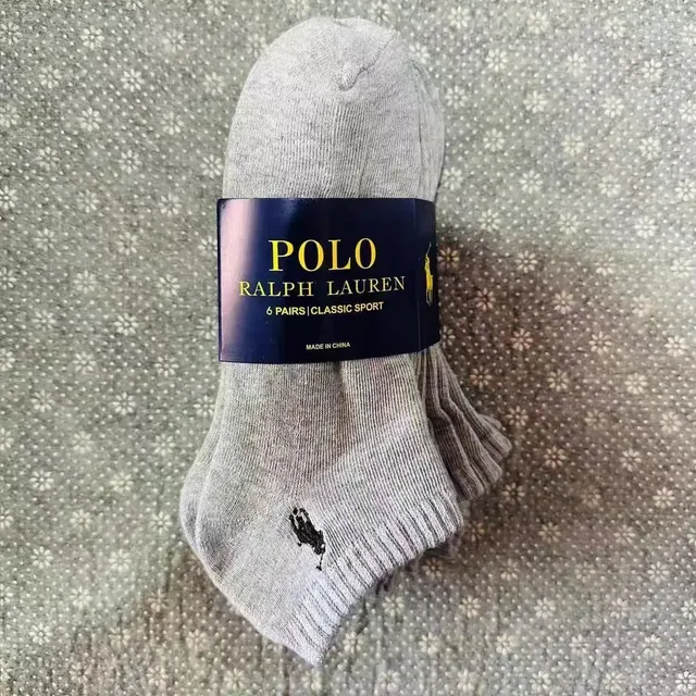 Polo Ralph Lauren Classic Sport Socks 6-Pack Grey