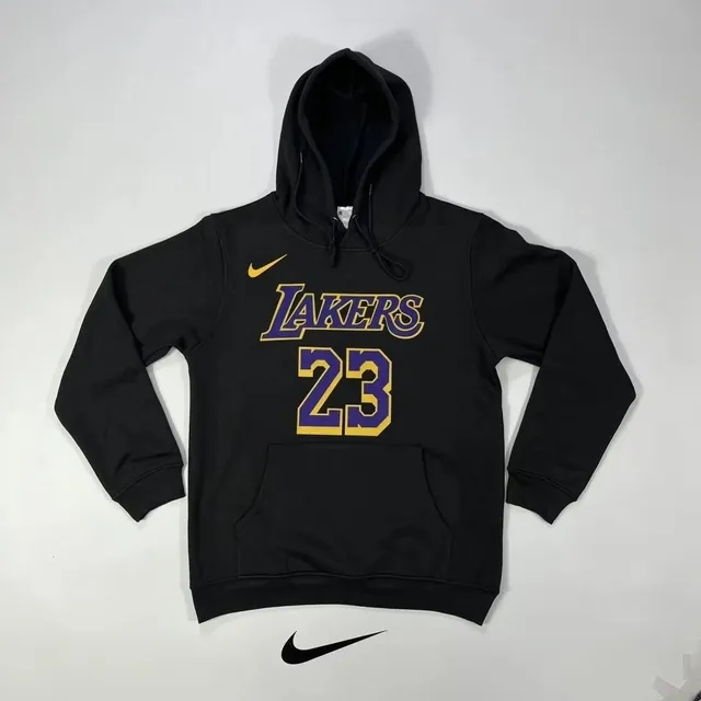 Nike × NBA Lakers Hoodie 23 Purple Gold