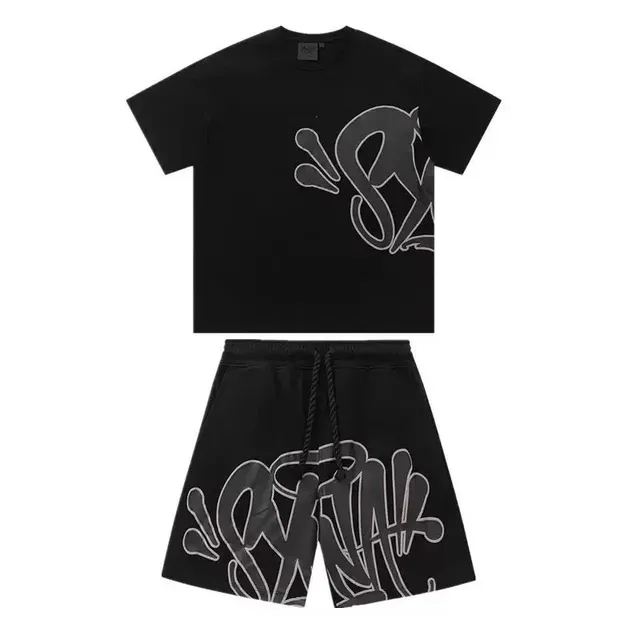 Off-White Graffiti Logo Set Black with Grey Outline Print