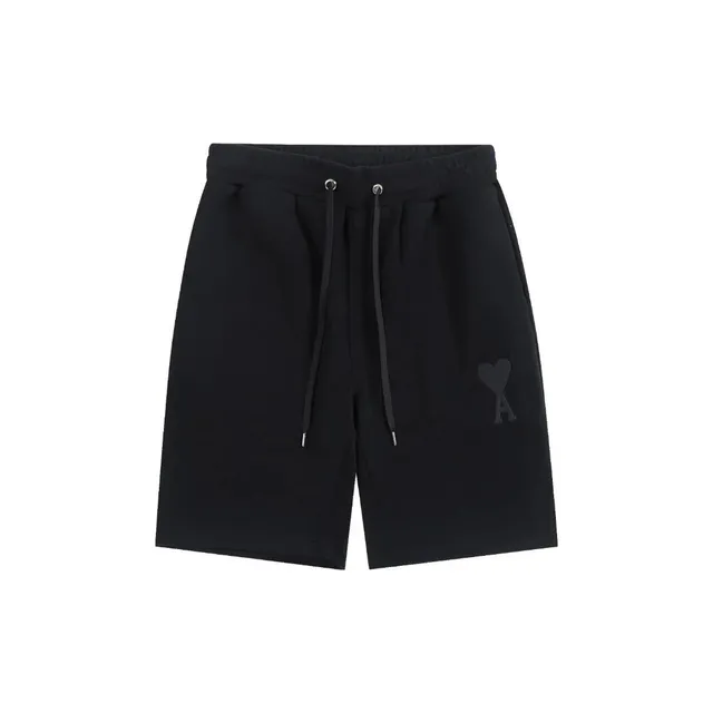 Amiri Logo Shorts Black Heart Logo