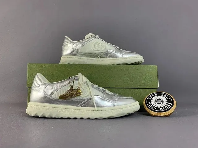 Gucci Rhyton Sneaker Metallic Silver
