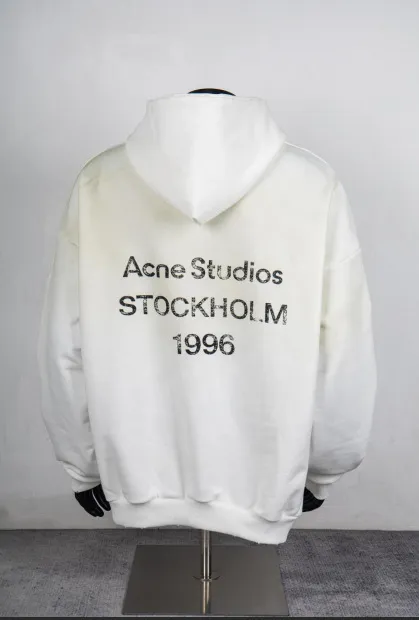 Acne Studios Hooded Sweatshirt Stockholm 1996 Print