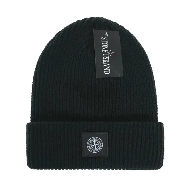 Stone Island Ribbed Beanie Compass Patch