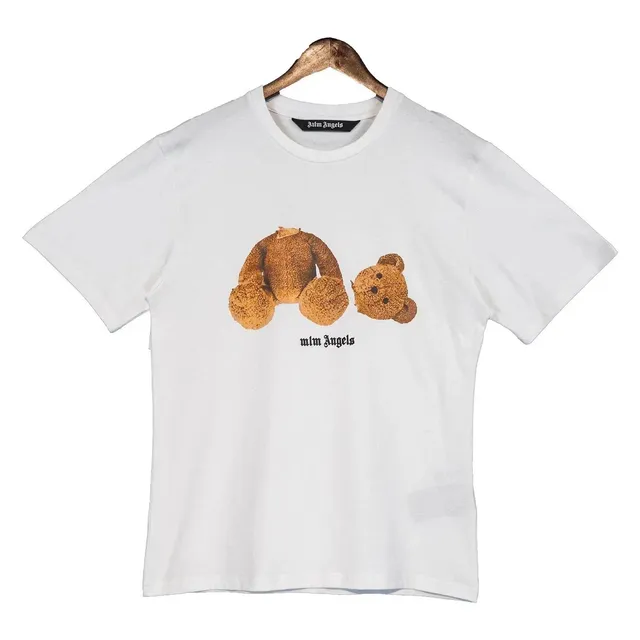 Palm Angels Teddy Bear Tee Brown Bear Print