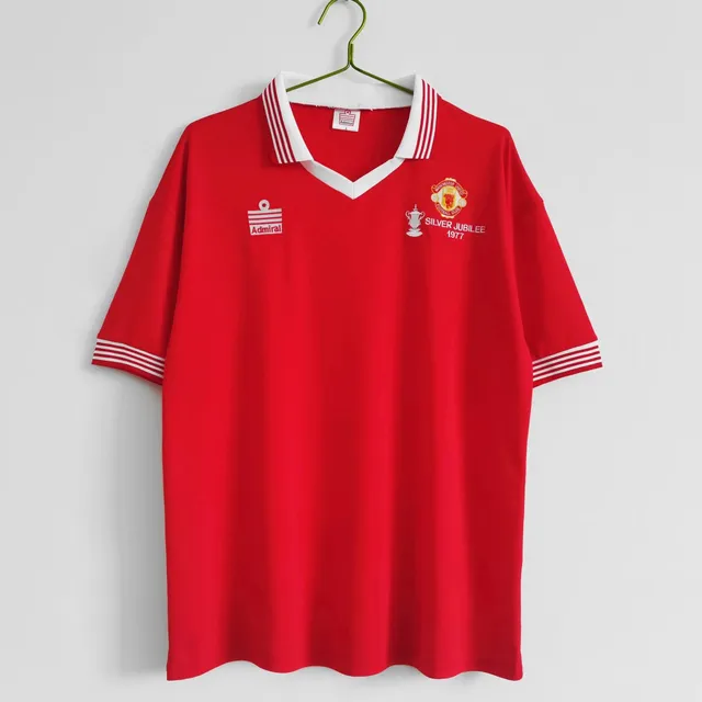 Adidas Manchester United Silver Jubilee 1977 Shirt Silver Jubilee Commemorative