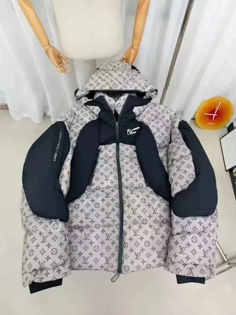 Louis Vuitton × Yeezy Puffer Jacket Monogram Print