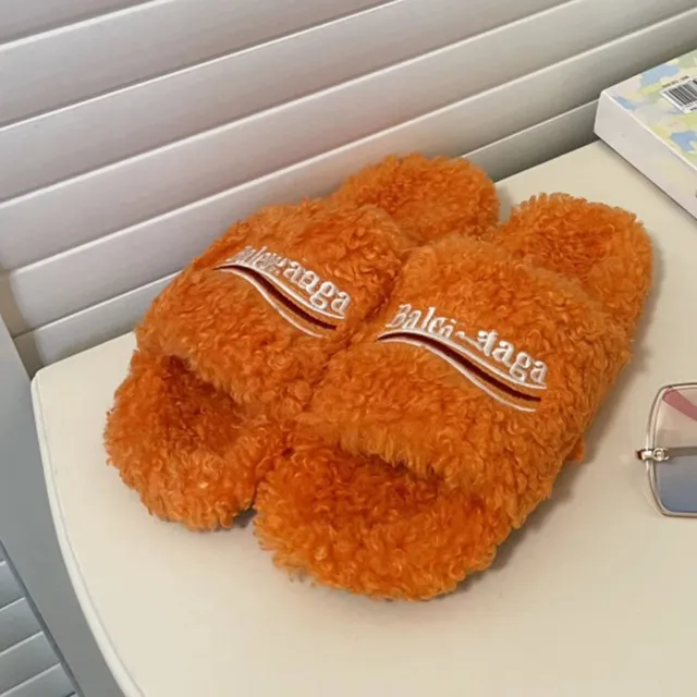 Balenciaga Triple S Slide Fluffy Orange