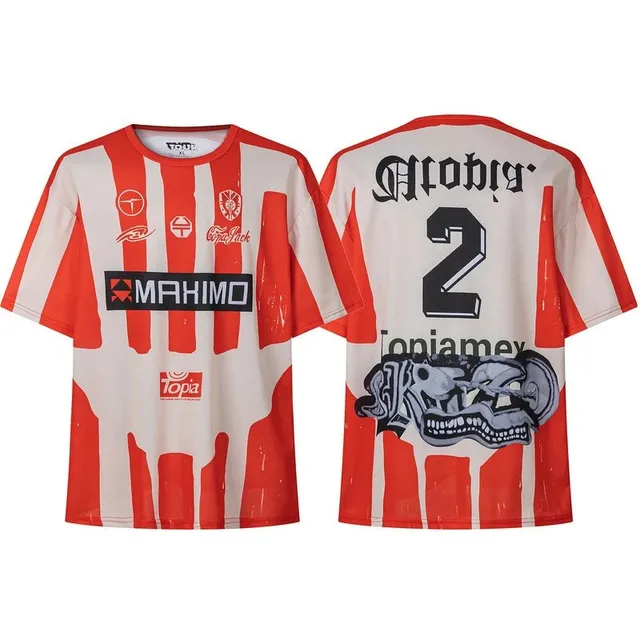 Adidas Football Jersey Striped with Graphic Print
