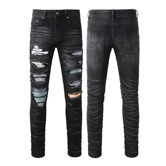 Levi's 501 Skinny Distressed Black