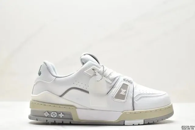 Louis Vuitton LV Trainer White Monogram