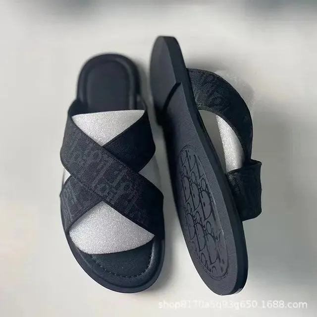 Dior B22 Slide Oblique Logo
