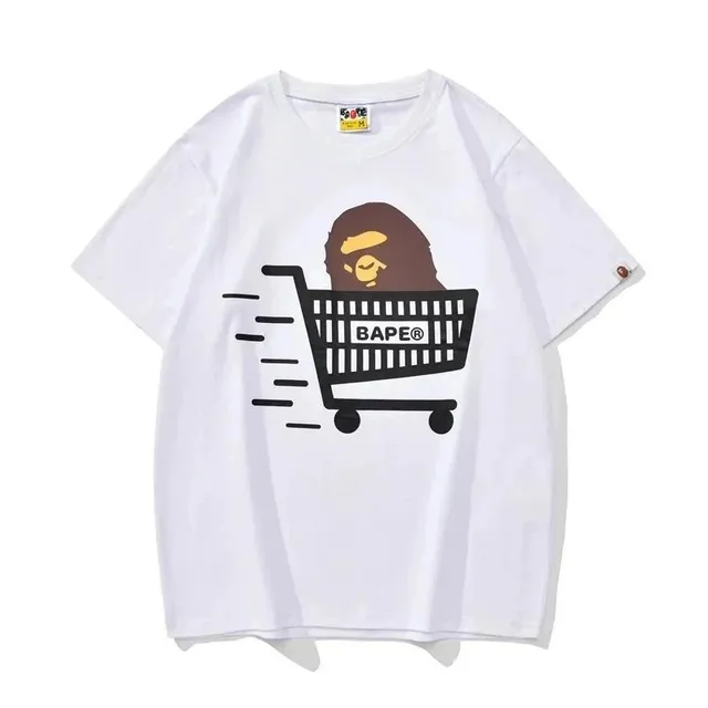 BAPE Graphic T-Shirt Shopping Cart Ape
