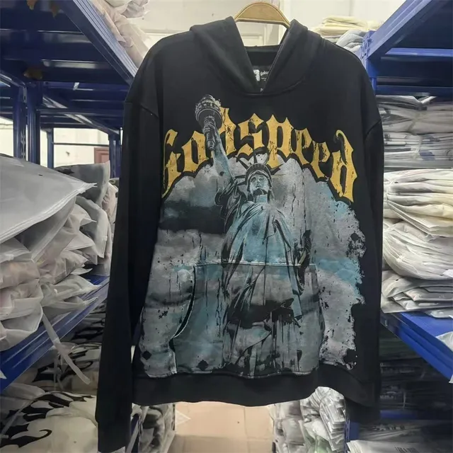 Godspeed Hoodie Statue of Liberty Print