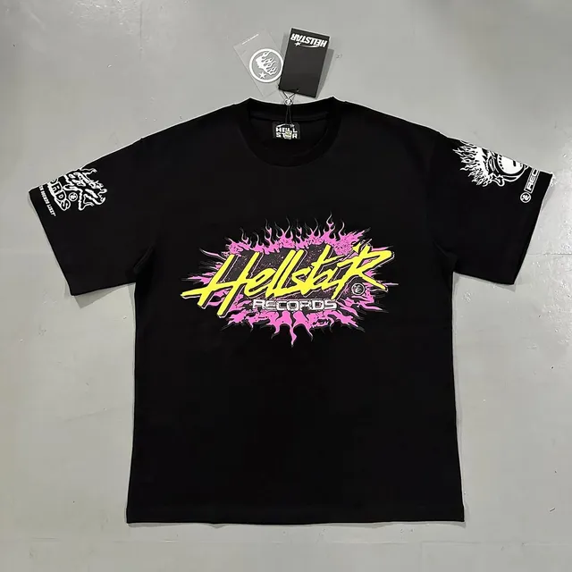 Hellstar Records Tee Flame Graphic