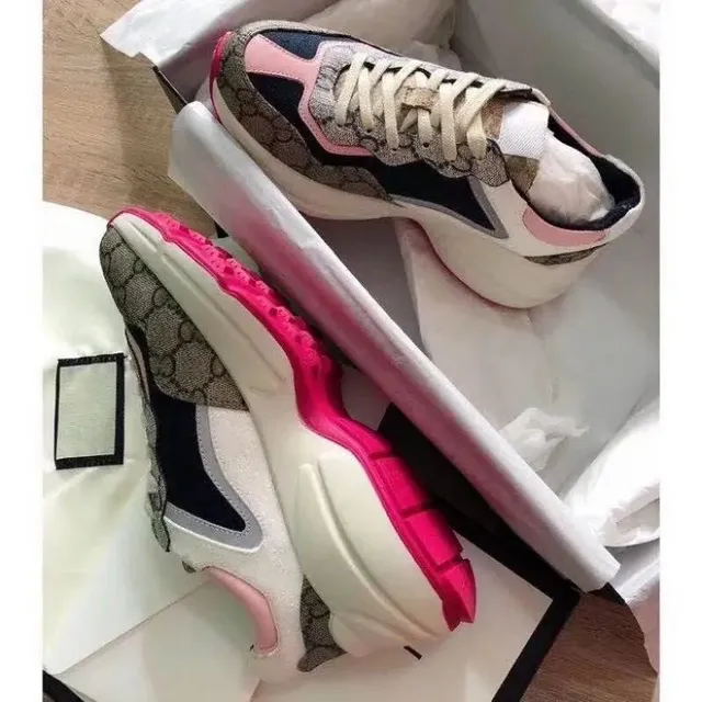 Gucci Rhyton Sneaker GG Supreme Pink