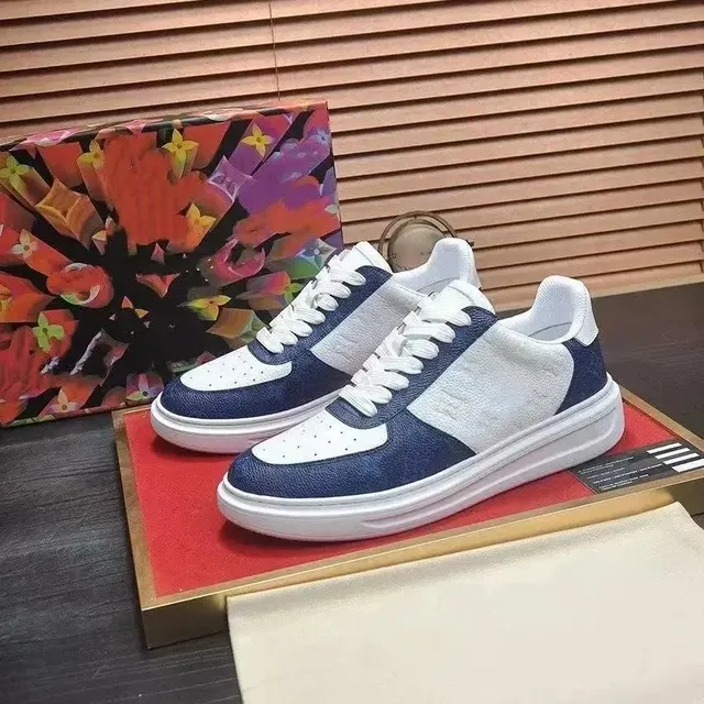 Louis Vuitton LV Trainer Navy and White