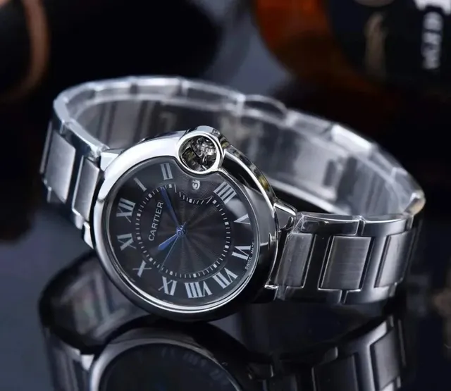 Cartier Ballon Bleu Steel with Black Dial