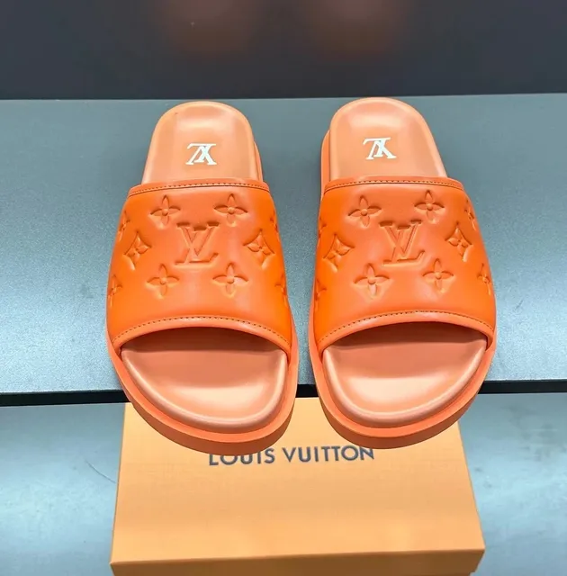 Louis Vuitton sandals slippers Monogram Embossed