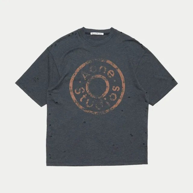 Acne Studios Logo T-Shirt Distressed Circle Logo