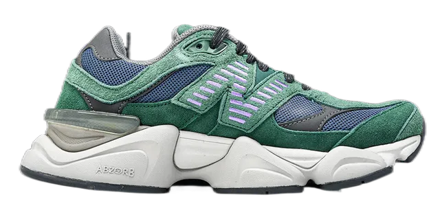 New Balance 2002R Green Mesh Suede