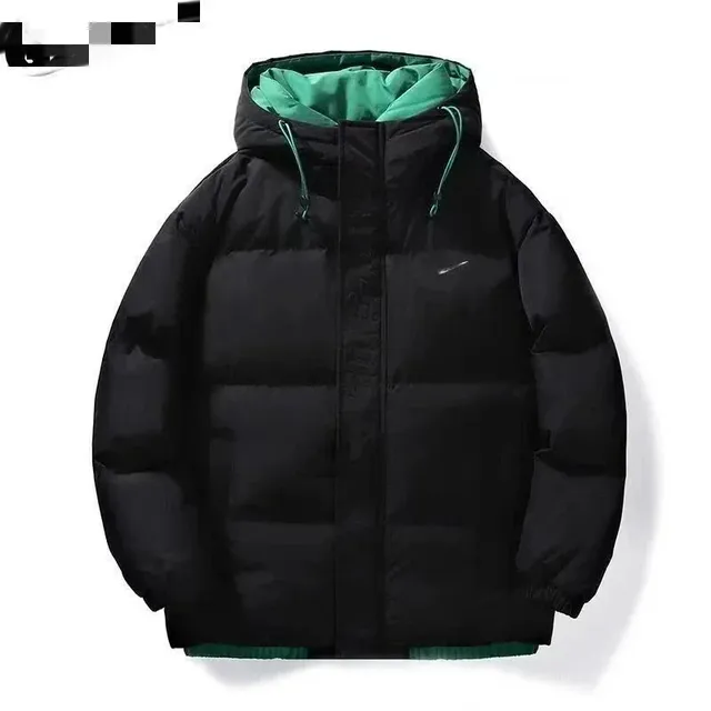 Nike Puffer Jacket Black with Green Lining