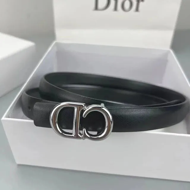 Dior CD Belt Silver Buckle