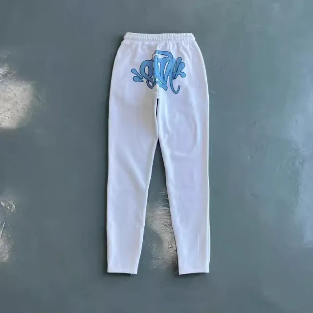 Syna World Graffiti Logo Sweatpants Blue Script Print