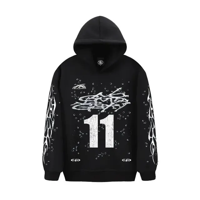 Hellstar Hooded Sweatshirt Graffiti Print