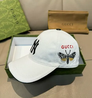 Gucci × MLB Baseball Cap NY Yankees Butterfly