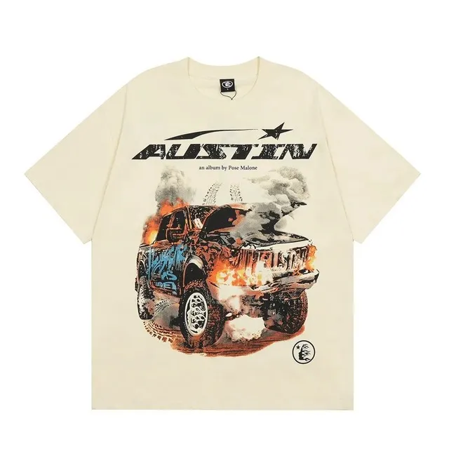 Palace Austin Tee Burning Truck Graphic