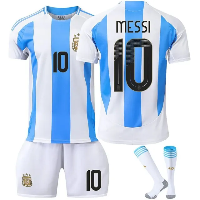 Adidas × Argentina National Team Argentina Home Kit Messi #10