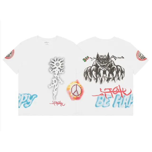 Fragment Design × Supreme Graphic Tee Spray Paint Art