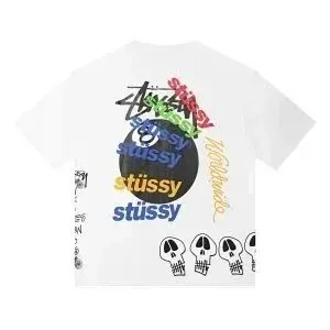 Stüssy Graphic Tee Multi-Logo Print