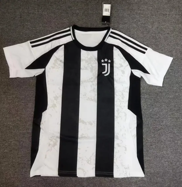 Adidas Juventus Home Jersey Black and White Stripes